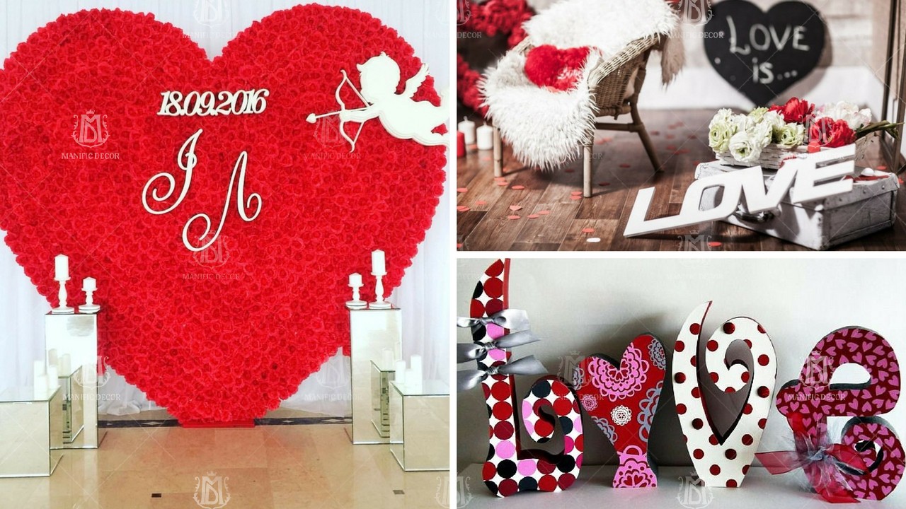 идеи декора помещения ко Дню Святого Валентина